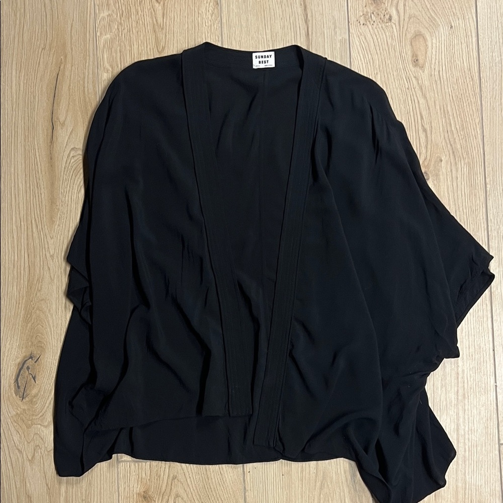 Aritzia‎ Sunday best Black Draped Cardigan